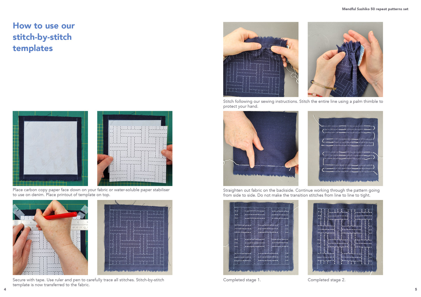 Mendful Sashiko 50 Repeat Patterns Set