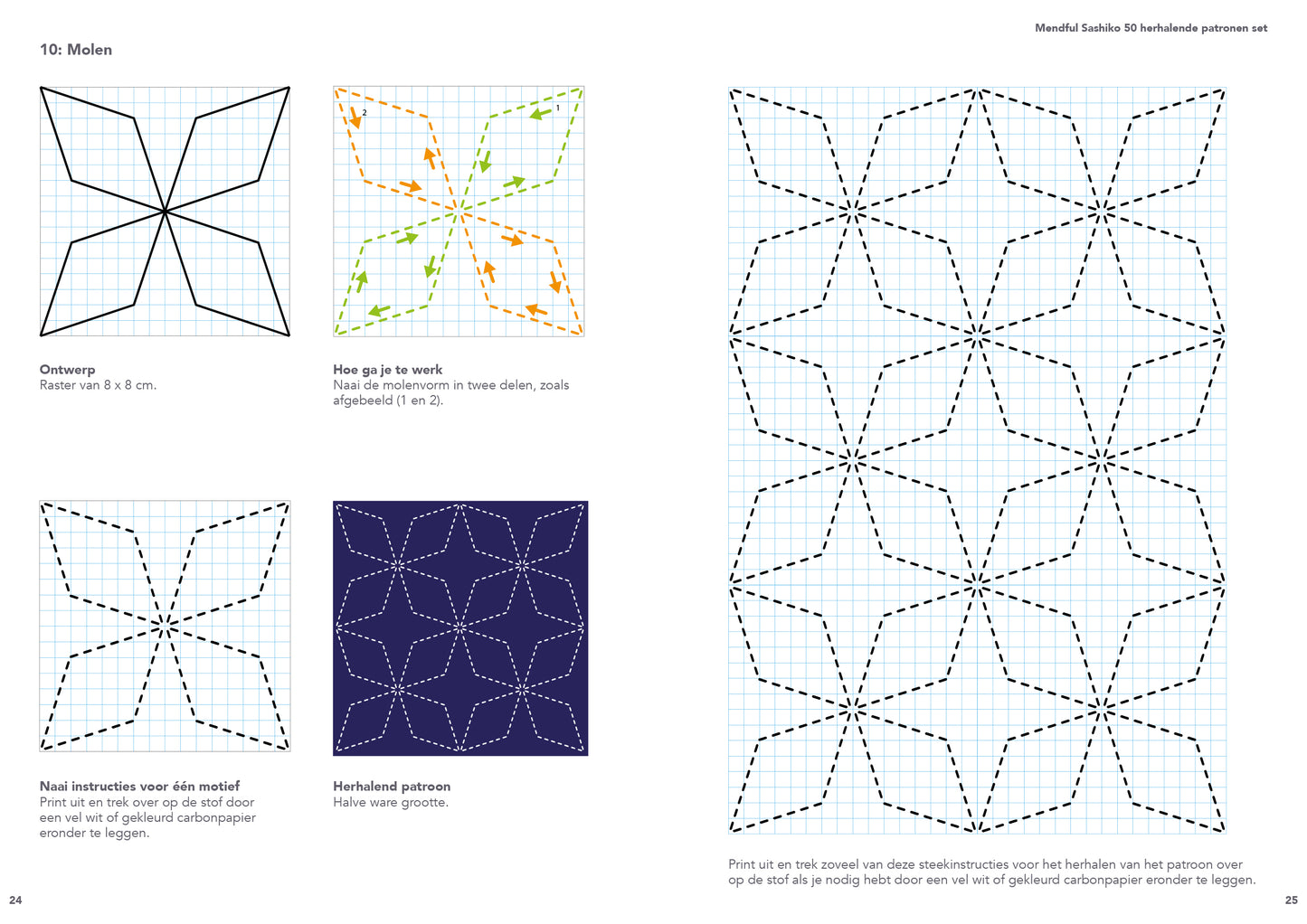 Mendful Sashiko 50 Repeat Patterns Set