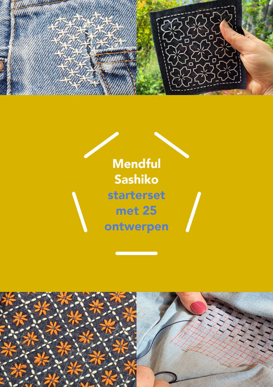 Mendful Sashiko 25 Designs Starter Set
